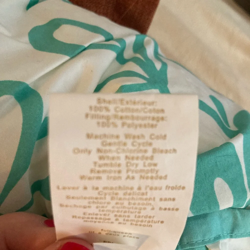 GUC Pottery Barn Teen Reversible Full Comforter/2 Shams